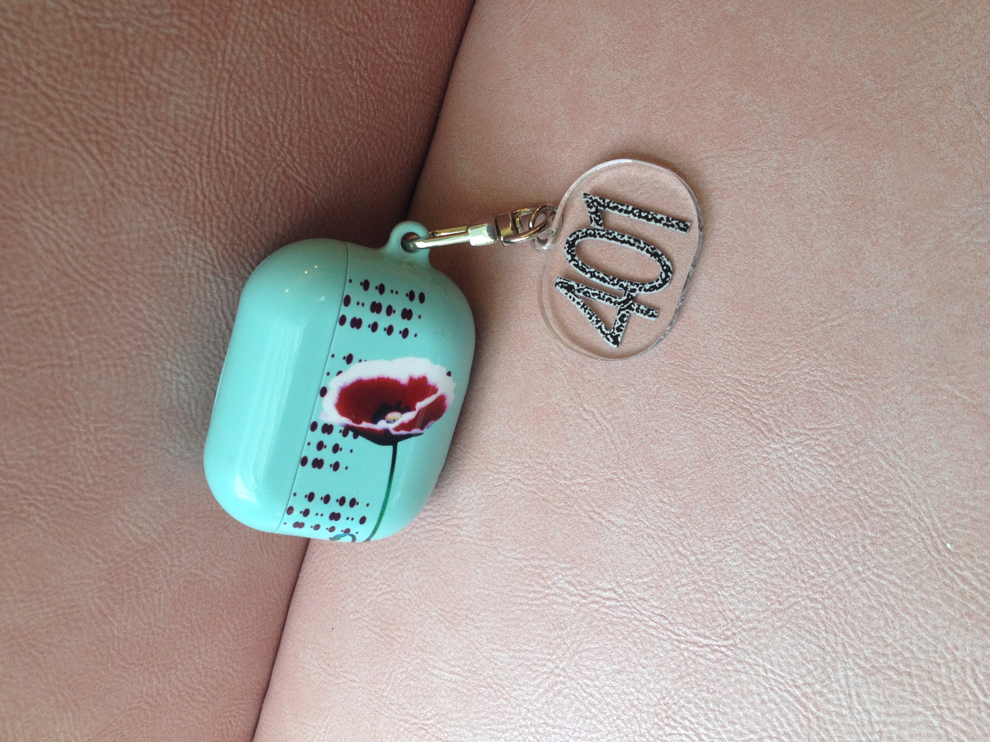 삐삐 401 민트 airpods case (keyring set)