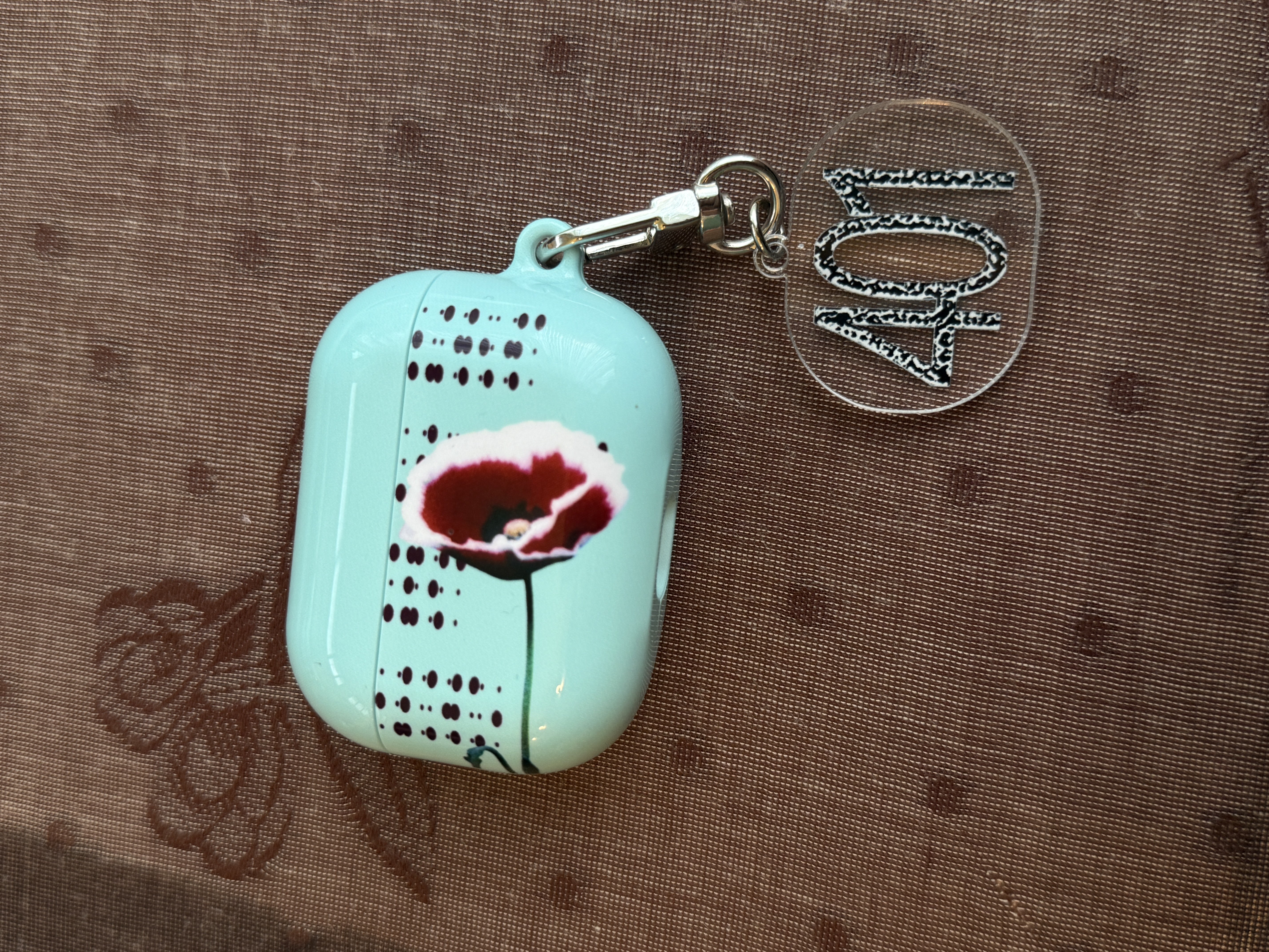 삐삐 401 민트 airpods case (keyring set)