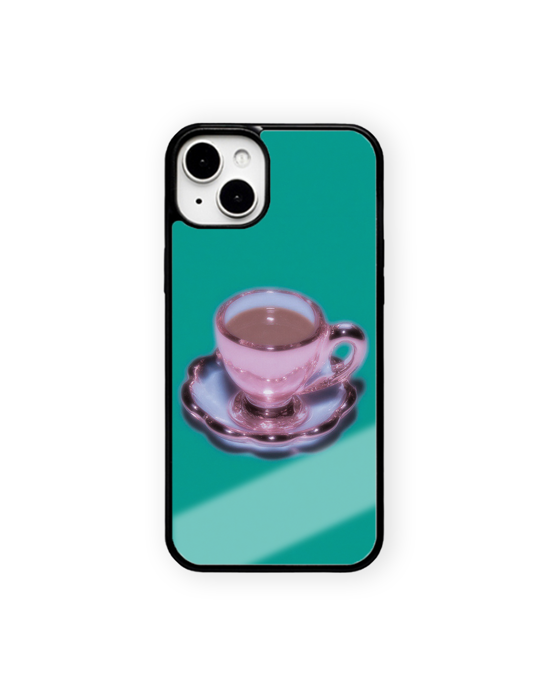 블랙밀크티 phone case (glass bumper)