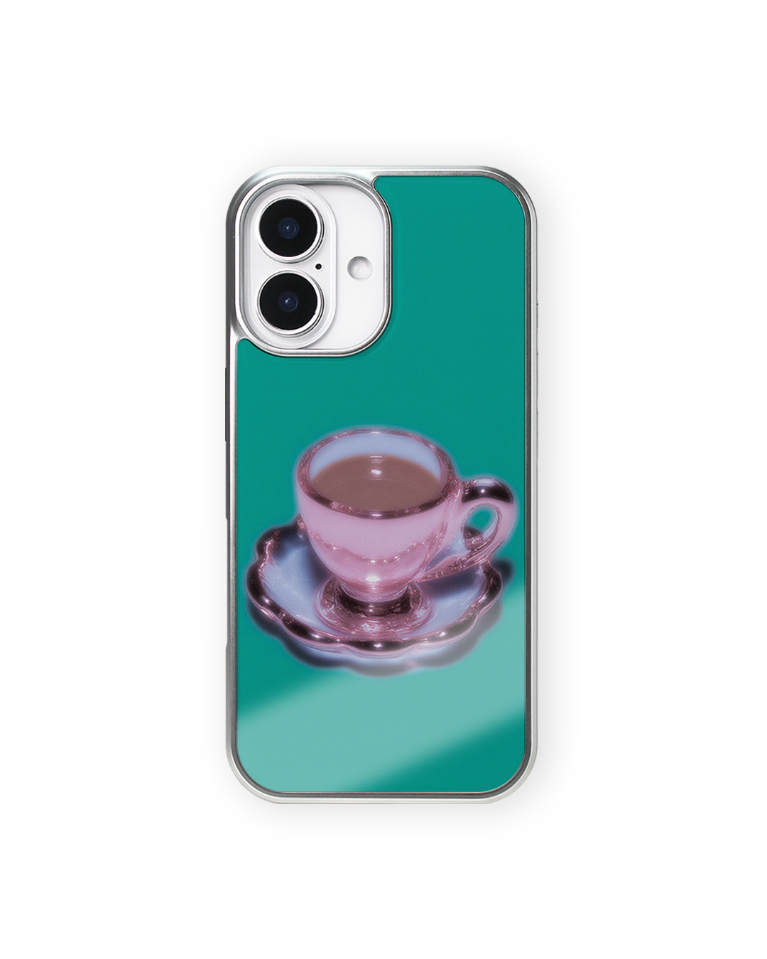 블랙밀크티 phone case (silver glass, epoxy)