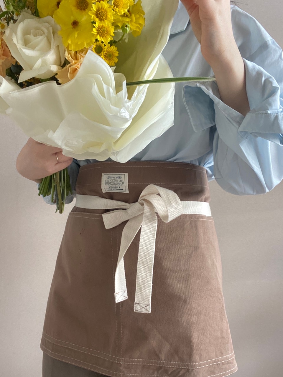 HAYAO mini apron (Brown)