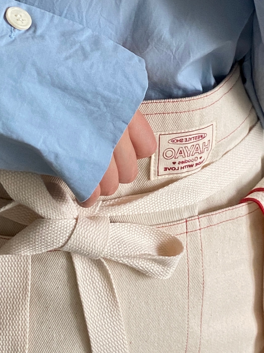 HAYAO mini apron (natural)