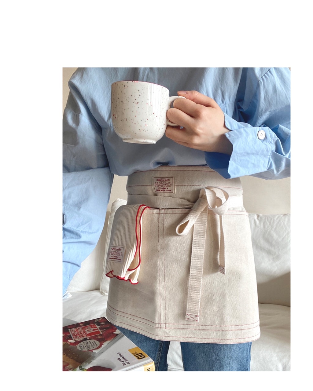 HAYAO mini apron (natural)