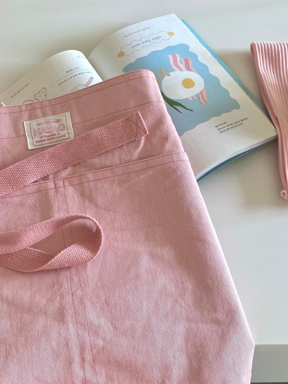 HAYAO mini apron (baby pink)