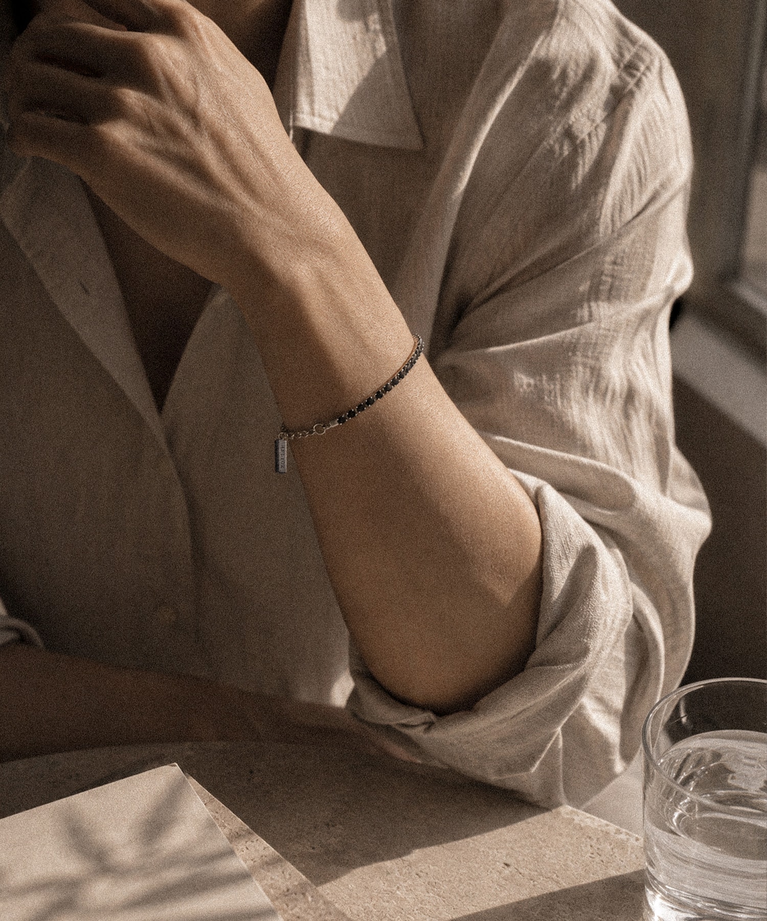TENNIS BRACELET #1 [BLACK]