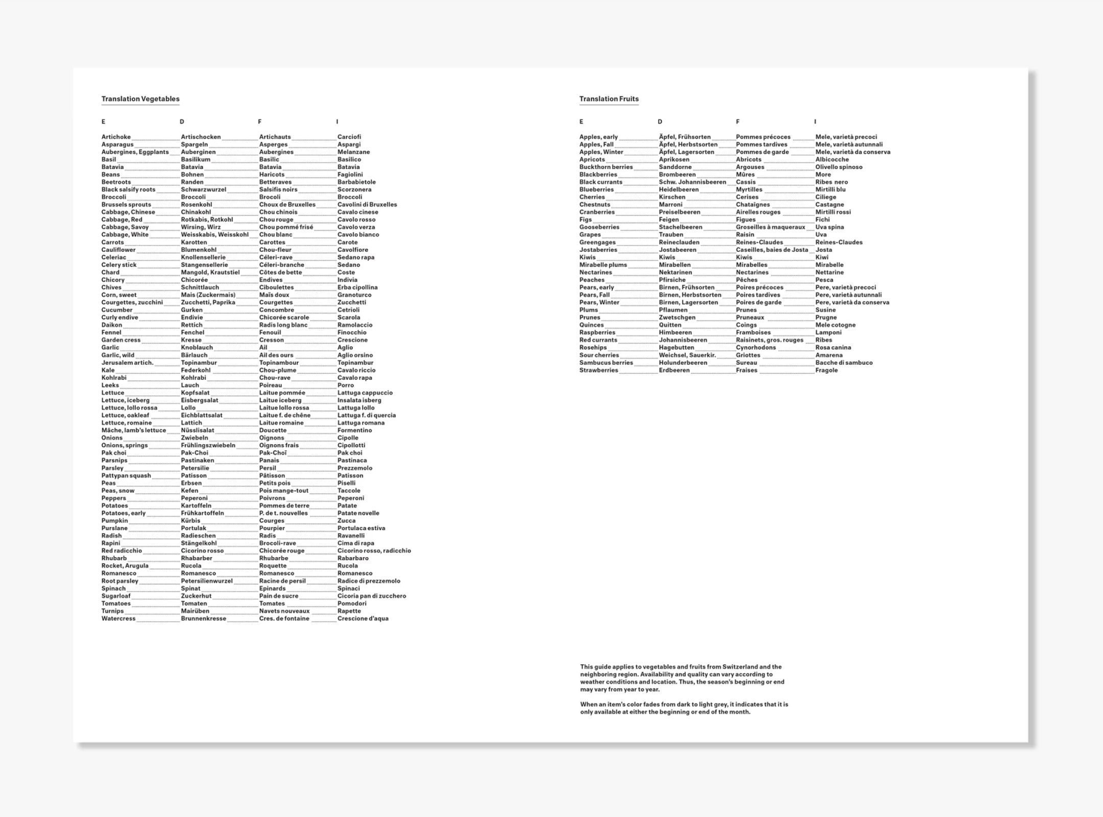Culinary Calendar