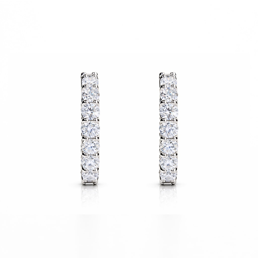 클래식 이터니티 후프 귀걸이 3.0mm | Du.Foterial by ELDORADO DIAMOND