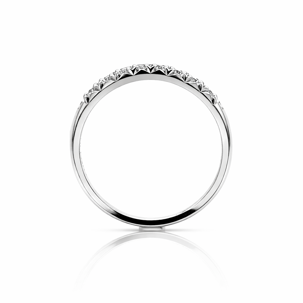 돌핀테일 랩다이아몬드 하프 이터니티링 2.5mm