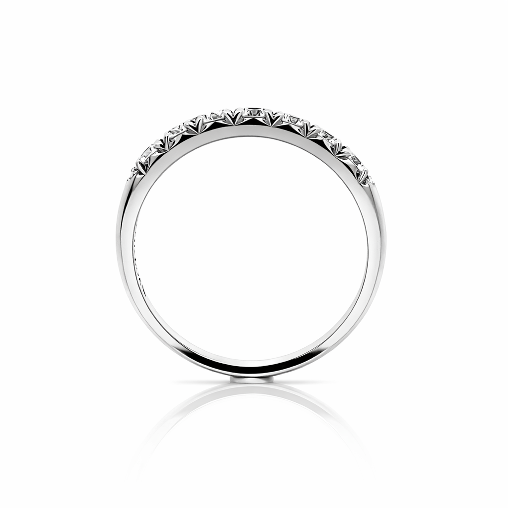 돌핀테일 랩다이아몬드 하프 이터니티링 3.0mm