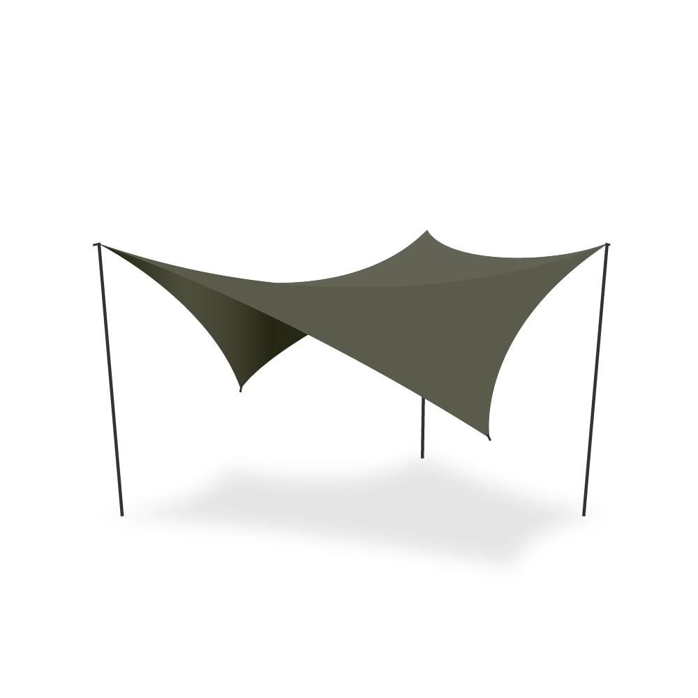 [힙노타이즈] Thumbs up PENTA TARP 썸즈업 펜타 타프 - CHILLIN' : Olive Drab