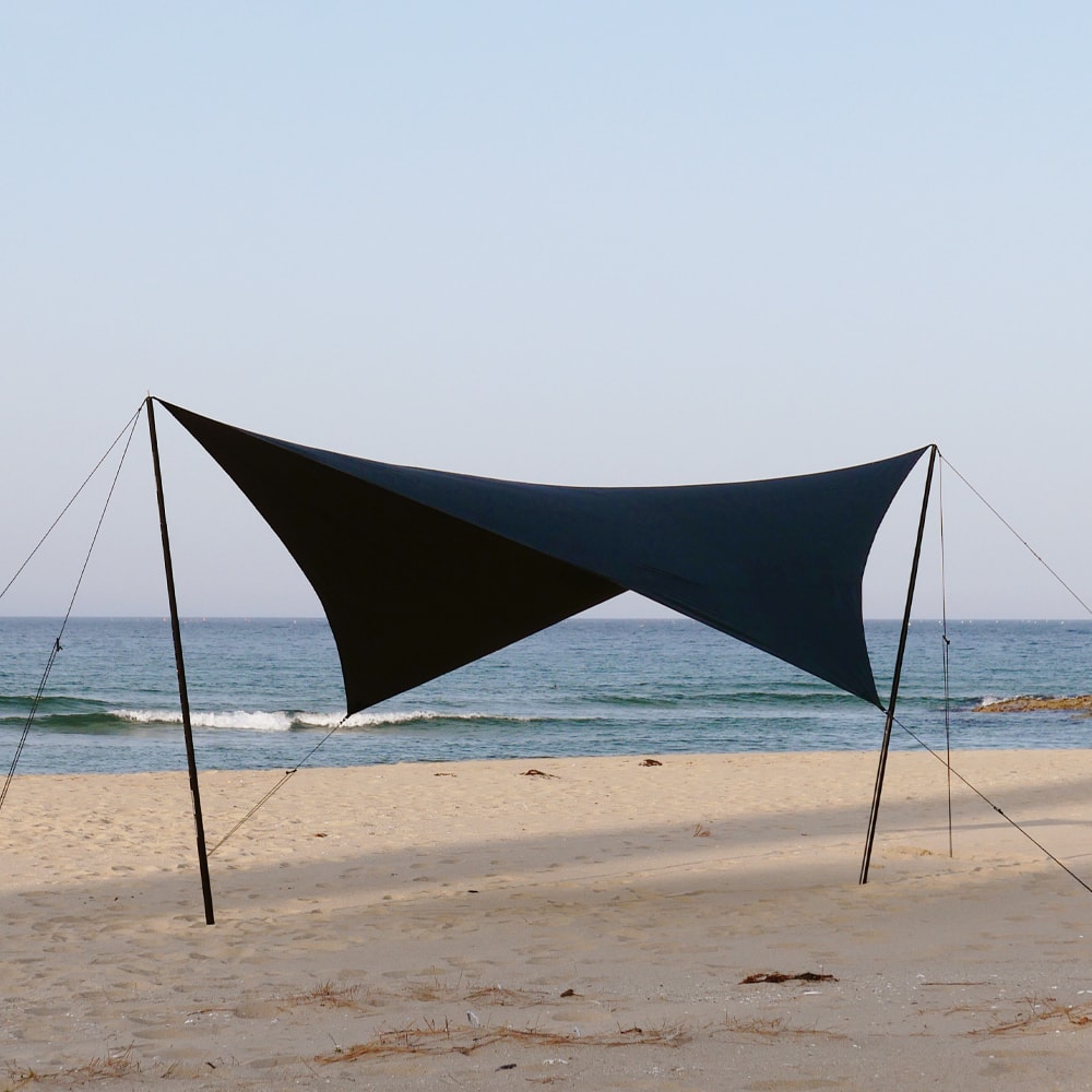 [힙노타이즈] THE BLVCK T WING TARP 75D 방염타프 더블랙 윙 블랙