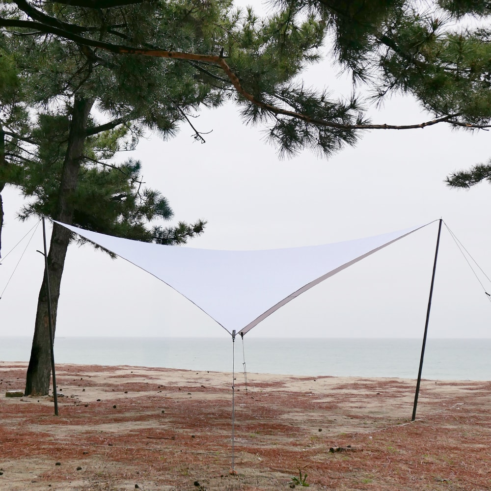 [힙노타이즈] UPTEMPO T WING TARP 75D 방염타프 업템포 윙 화이트