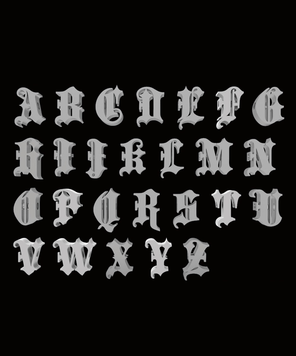 INITIAL BRACELET - BLACK