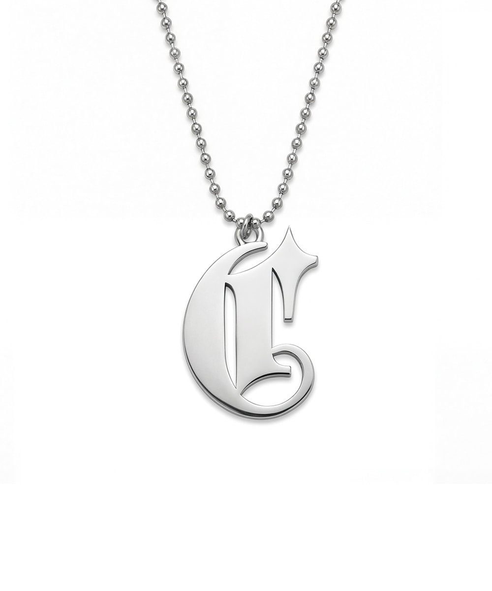 INITIAL NECKLACE - BALL CHAIN
