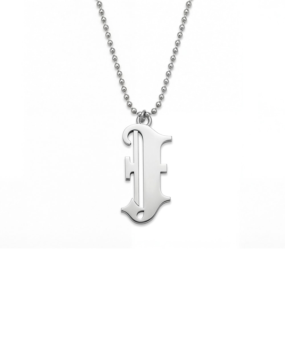 INITIAL NECKLACE - BALL CHAIN