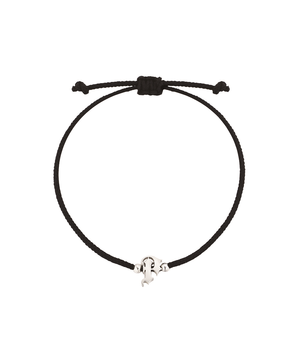 INITIAL BRACELET - BLACK