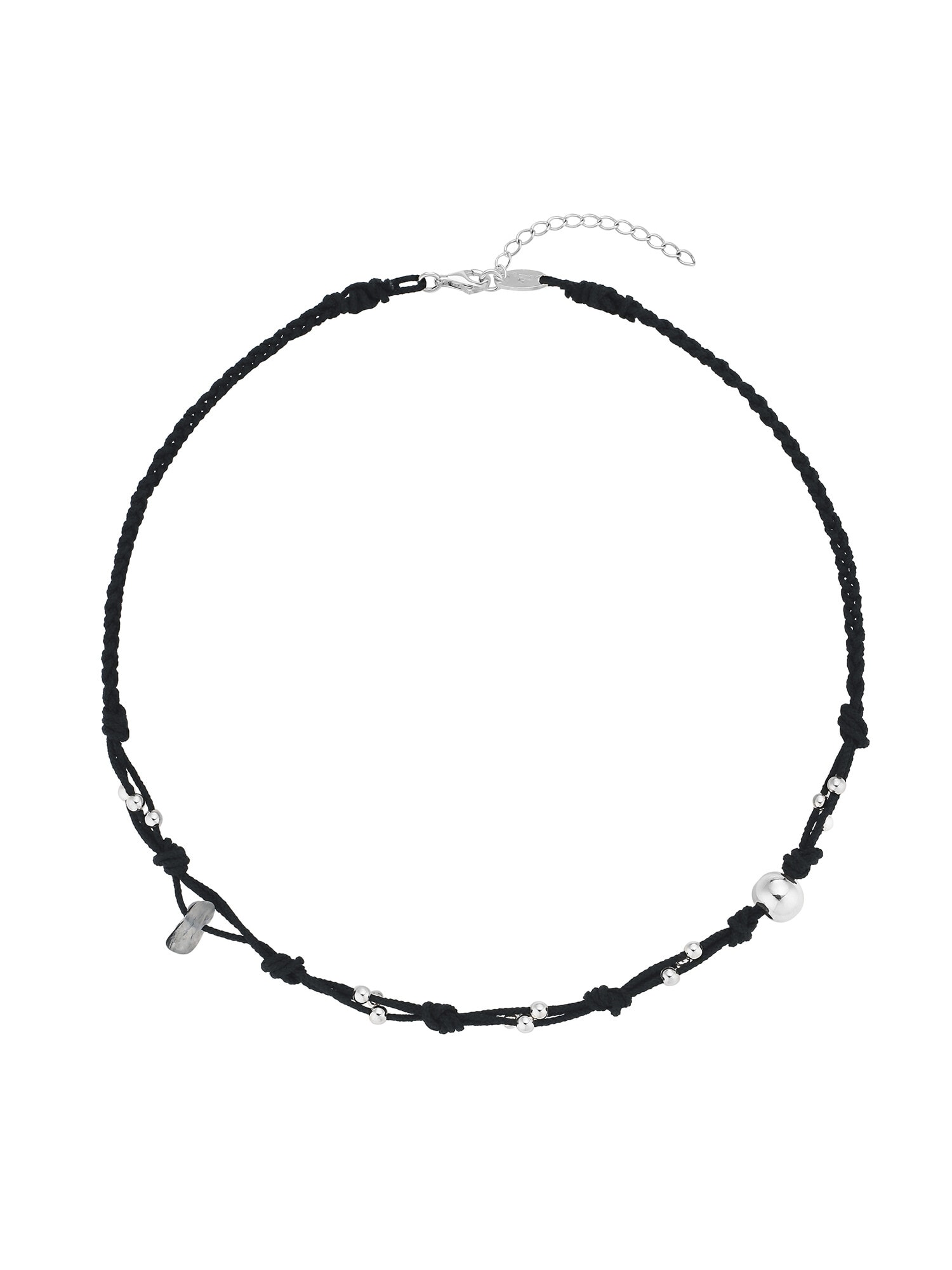 KNOT NECKLACE - BLACK