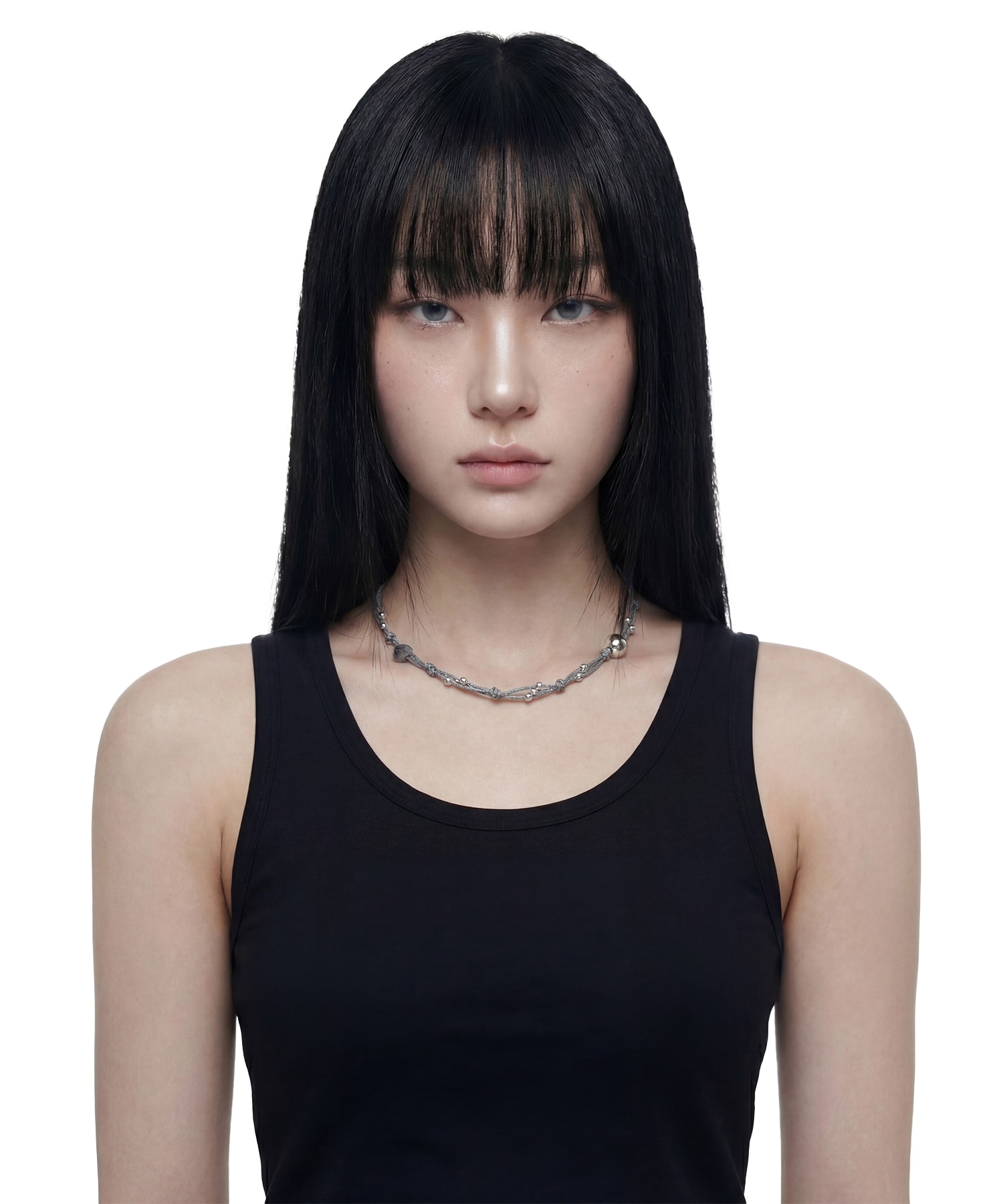 KNOT NECKLACE - GRAY