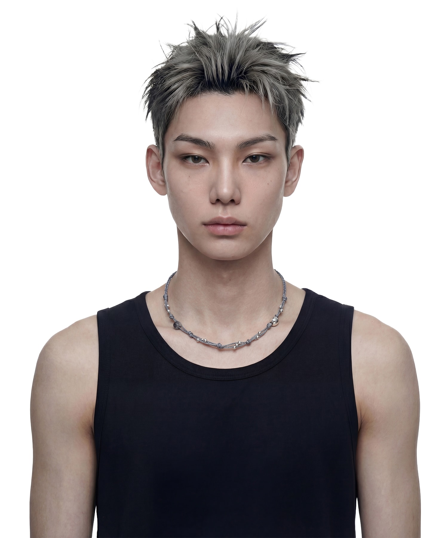 KNOT NECKLACE - GRAY