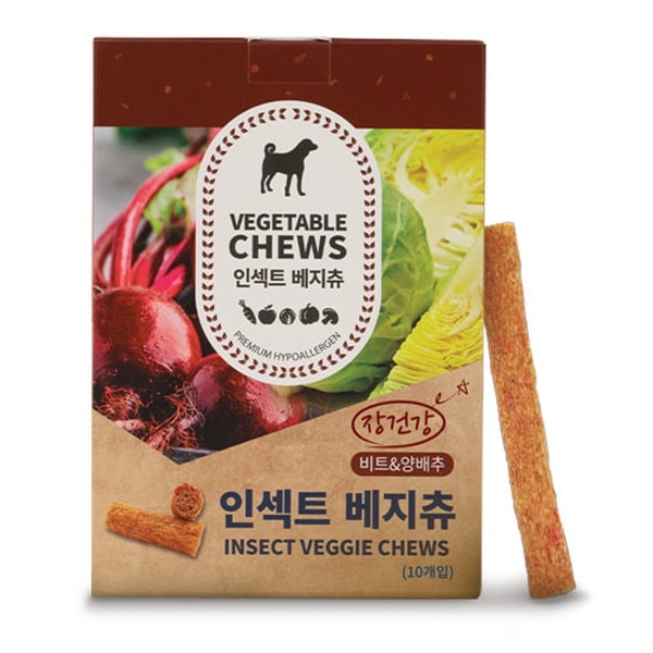 [알러지/눈물케어] 인섹트 베지츄 반려견 곤충 야채 댕댕이껌 (당근/단호박,브로콜리/시금치,비트/양배추)