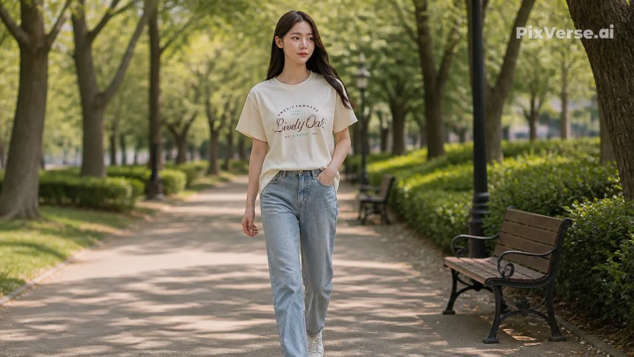 라이블리오크 레터링 반팔티 여성 루즈핏 데일리 티셔츠