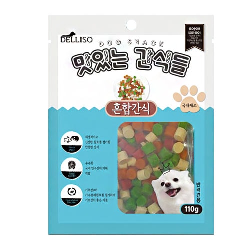 [댕댕이 뷔페] 델리소 골라 먹는 맛있는 고기 간식 (혼합간식,오리고기,쇠고기,양고기)