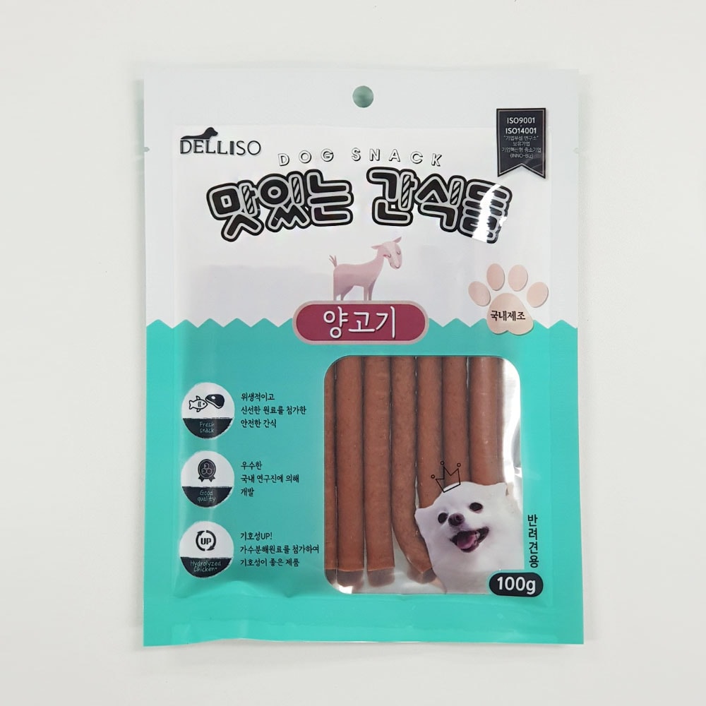 [댕댕이 뷔페] 델리소 골라 먹는 맛있는 고기 간식 (혼합간식,오리고기,쇠고기,양고기)