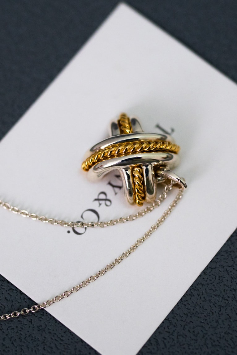 Rope X 펜던트  1.4cm / 실버.옐로우 골드   47951
