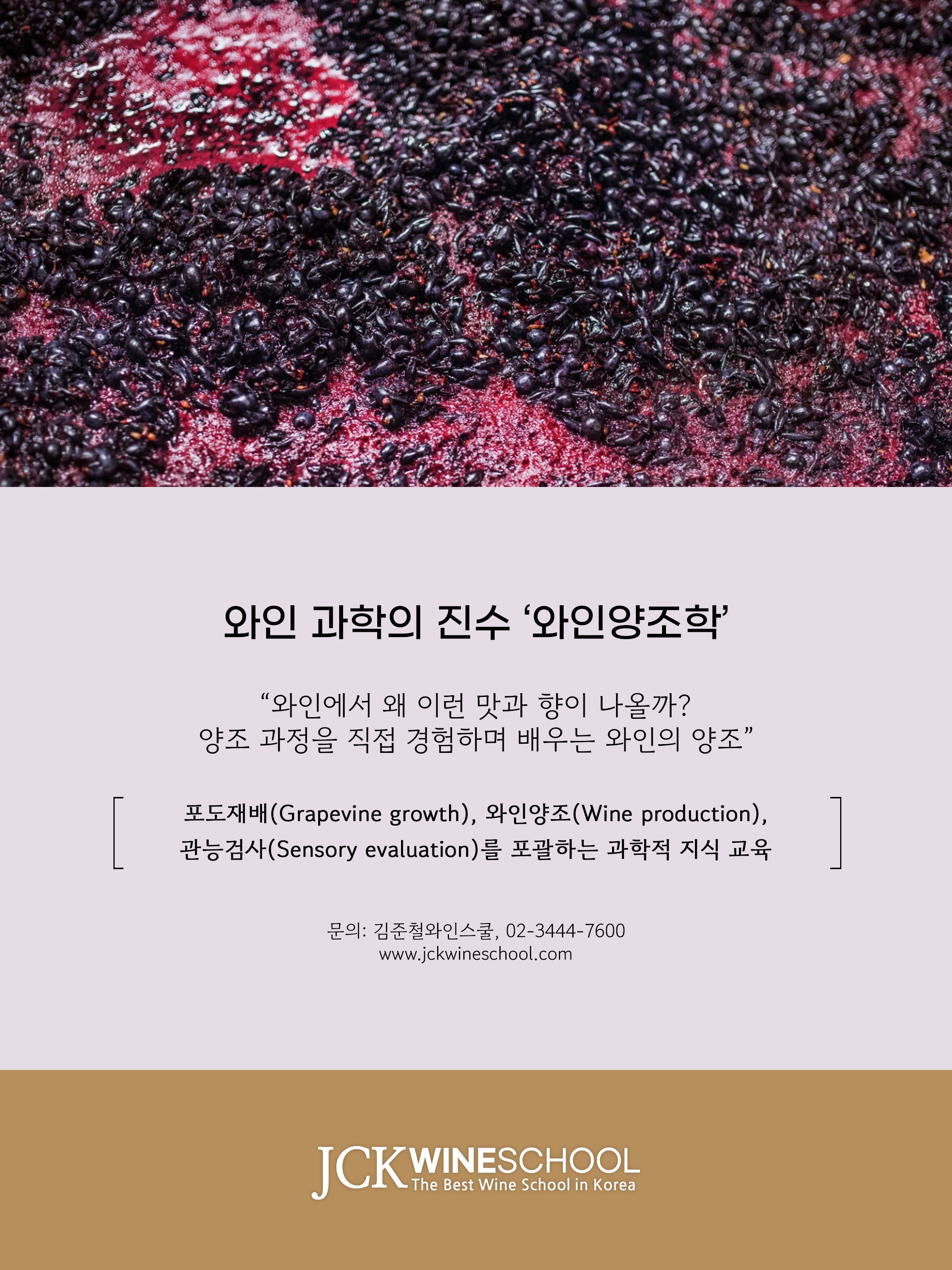 와인양조학-Enology(Ⅰ), 와인양조실습 (10주 과정)