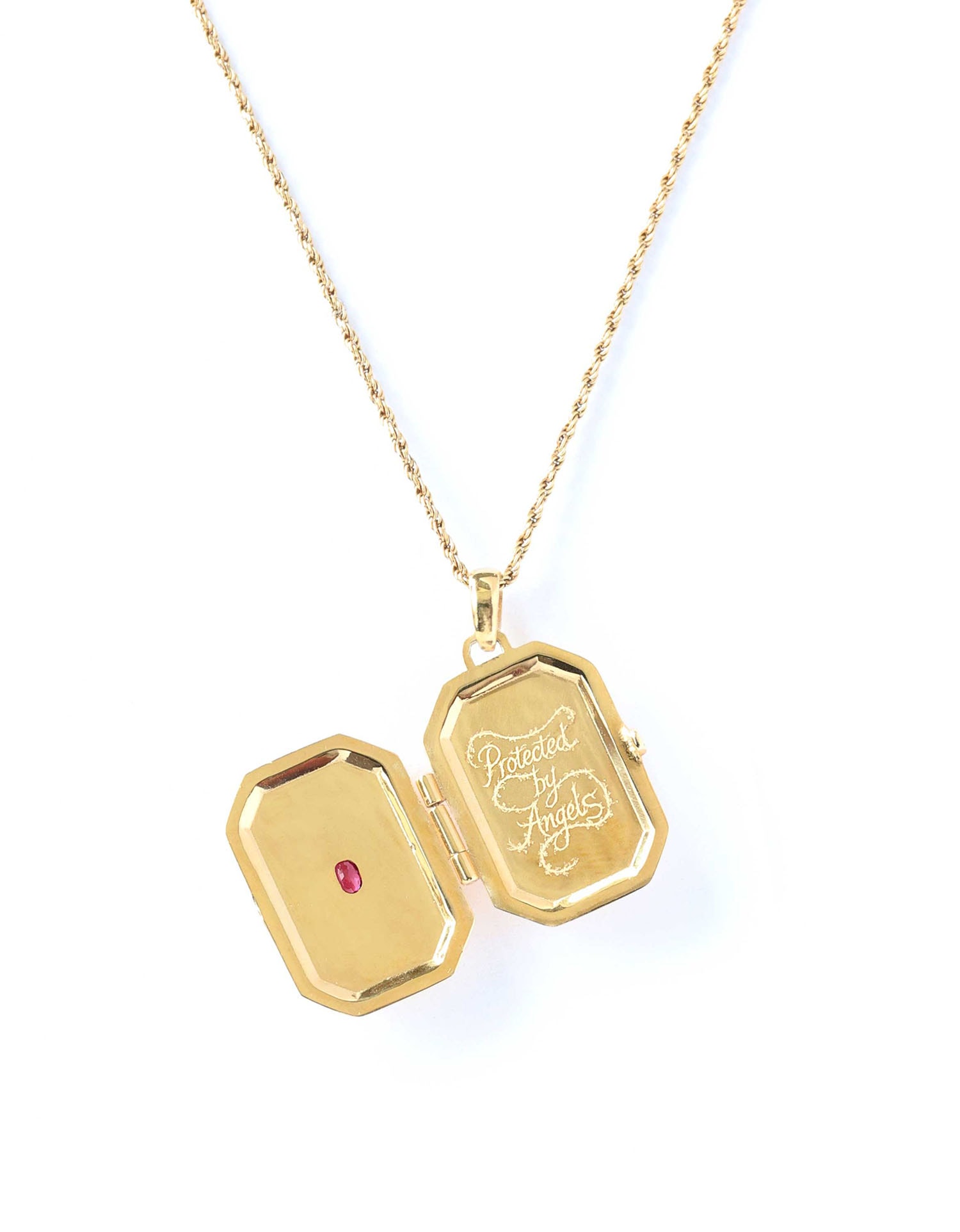 Keep Me Close Locket 메시지 목걸이