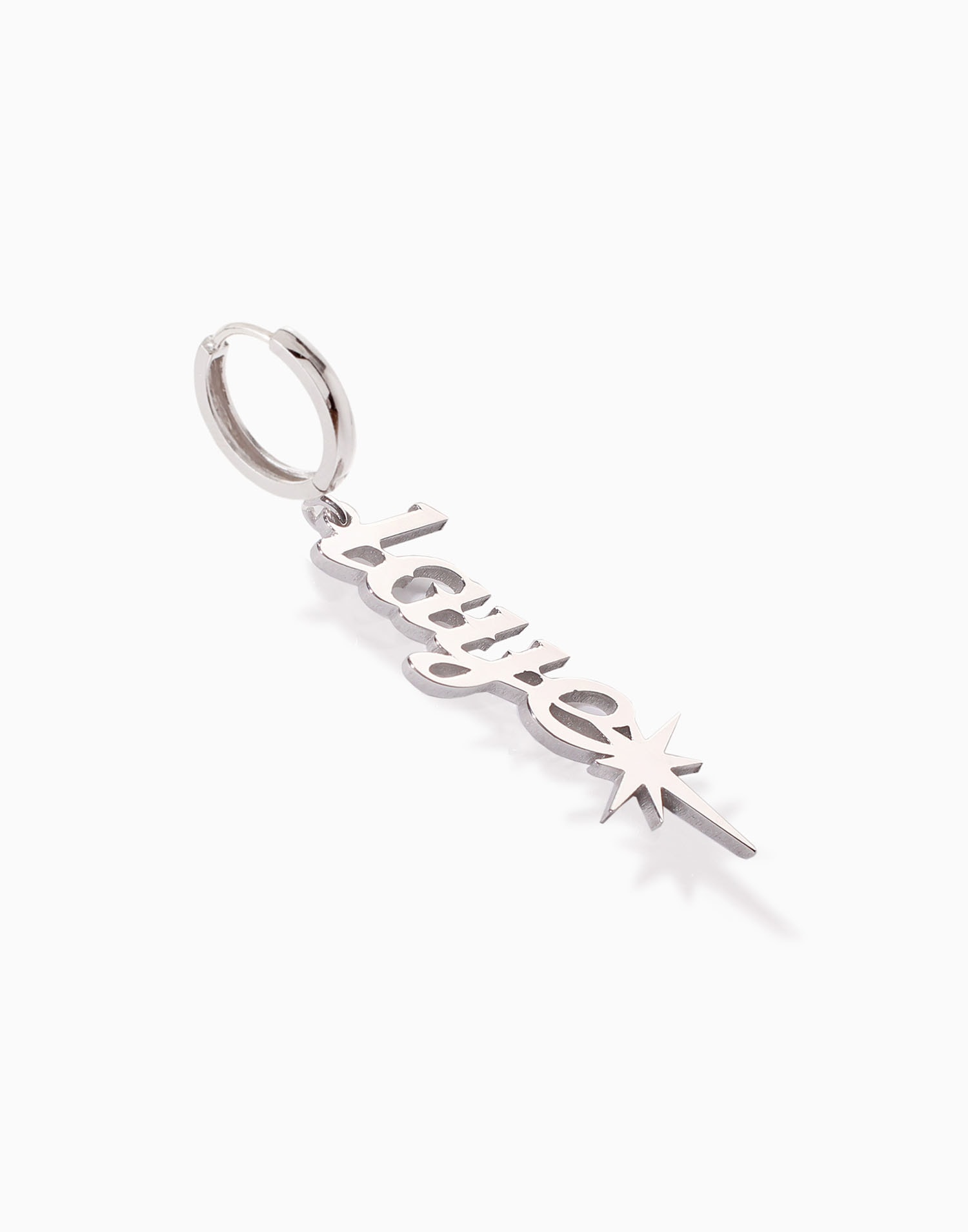 커스텀 Warrior 영문 귀걸이 Korean Nameplate