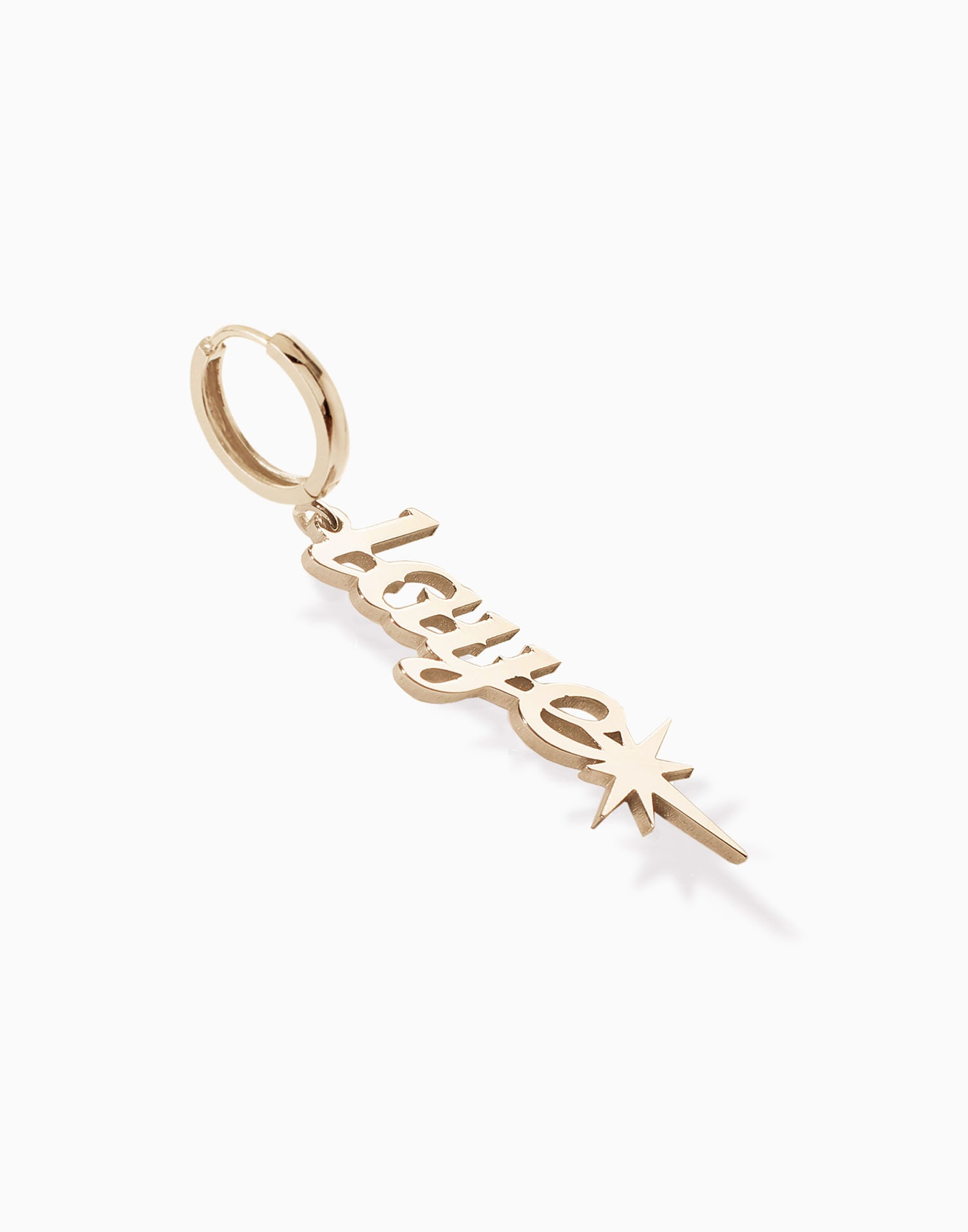 커스텀 Warrior 영문 귀걸이 Korean Nameplate