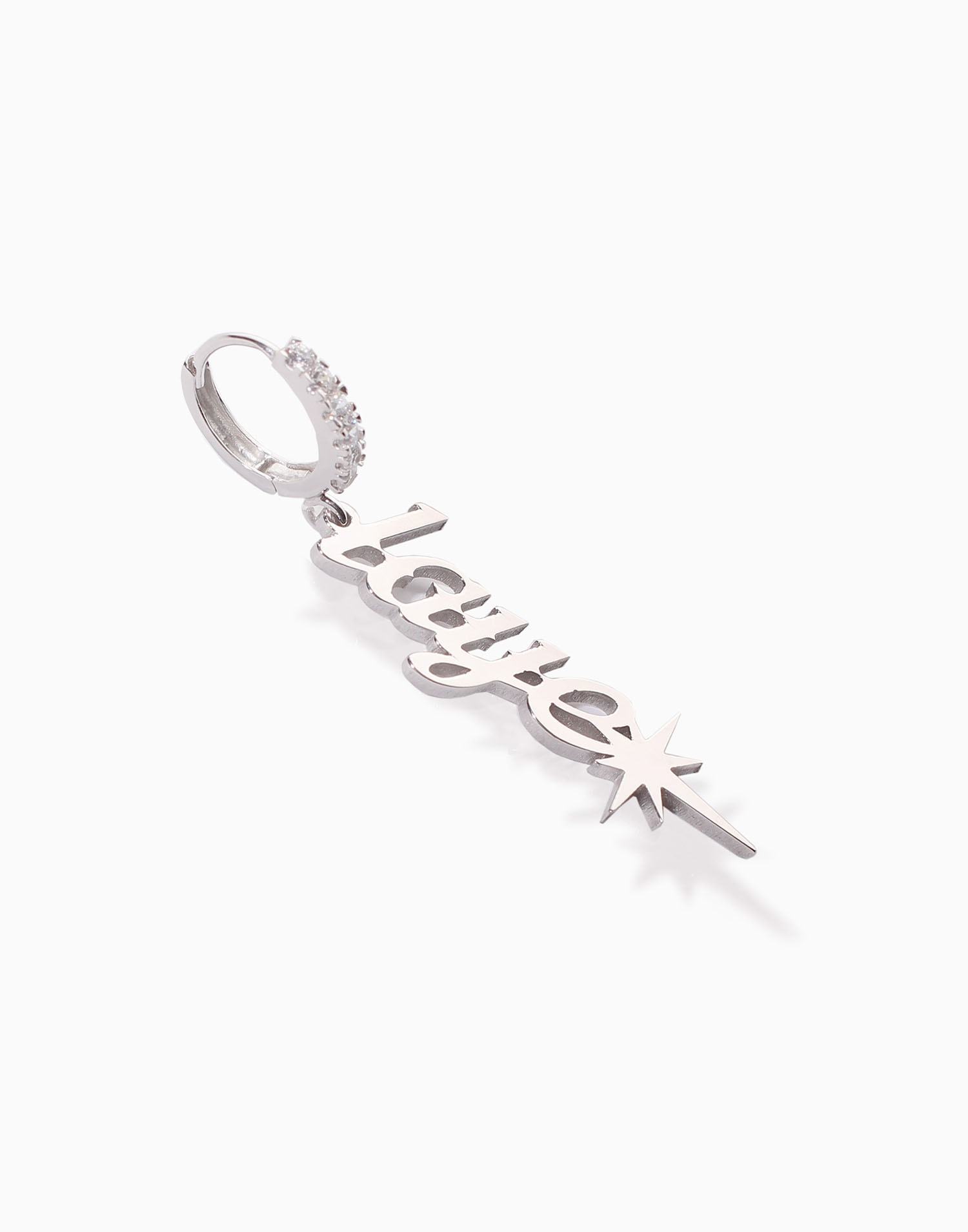 커스텀 Warrior 영문 귀걸이 Korean Nameplate