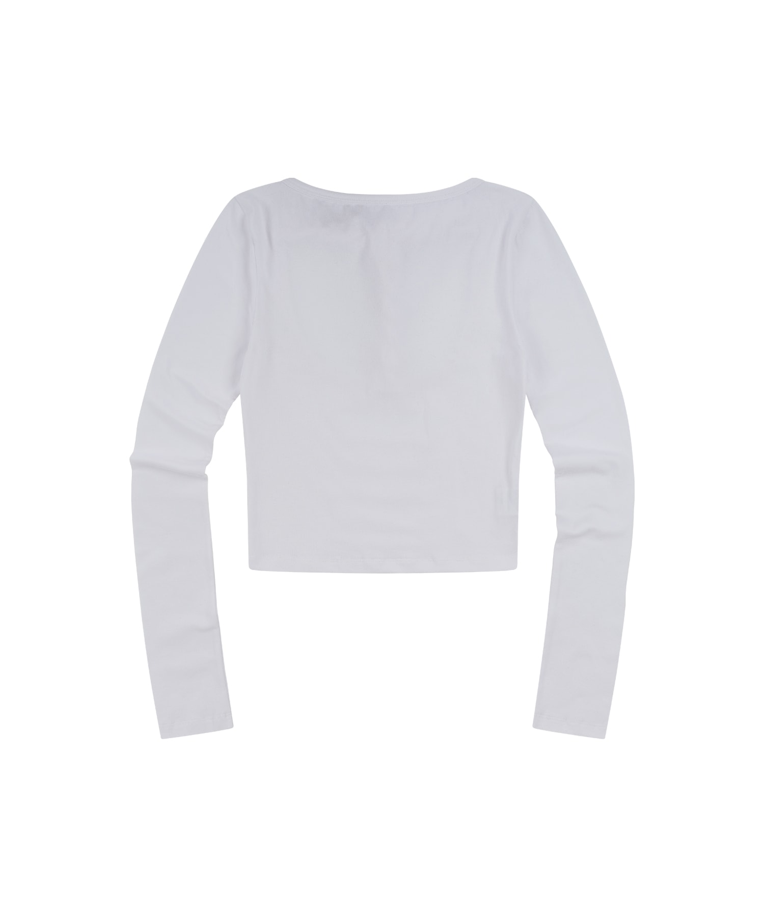 Distressed Braided Longsleeve White