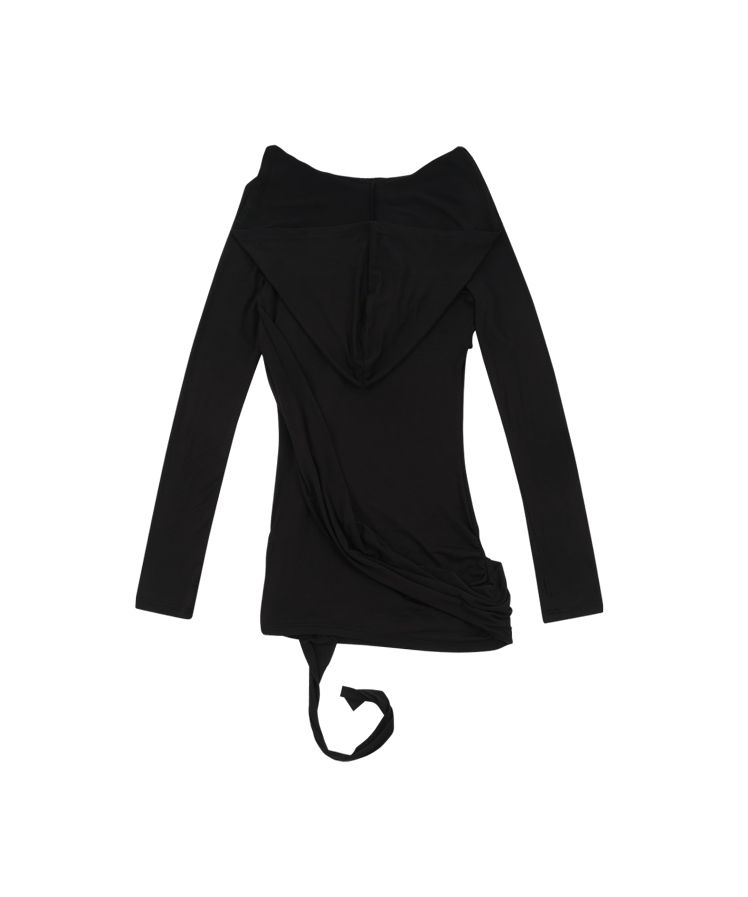 [Restock 9.23] Fallen Strapped Hooded Top Black