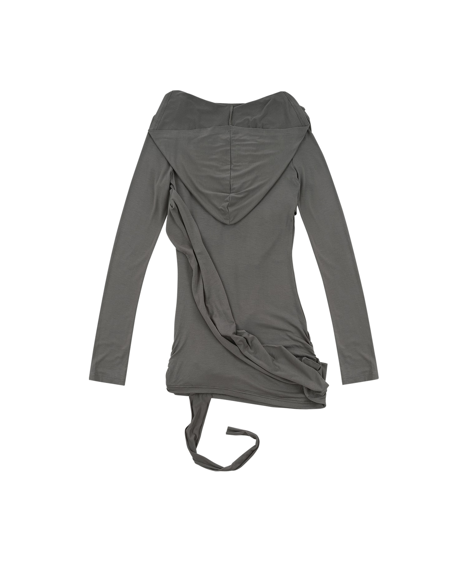 [Restock 10.6] Fallen Strapped Hooded Top Charcoal
