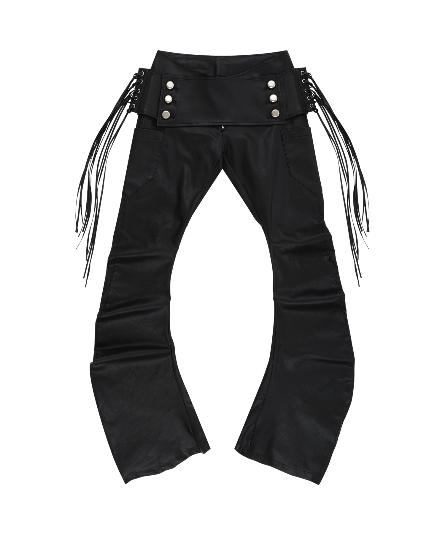 Fringe Coated Jeans