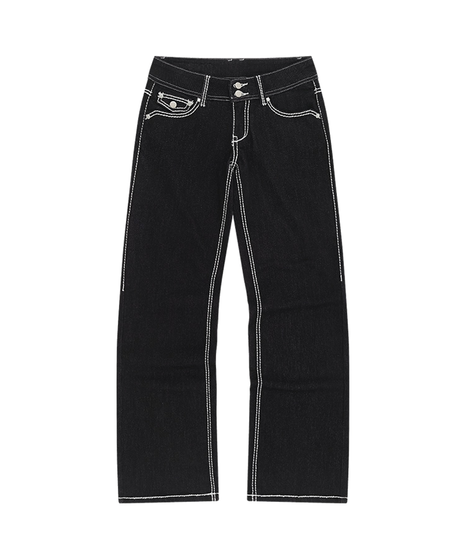 [Pre-Order 10.2] Hoshi Stitch Stretch Denim Black