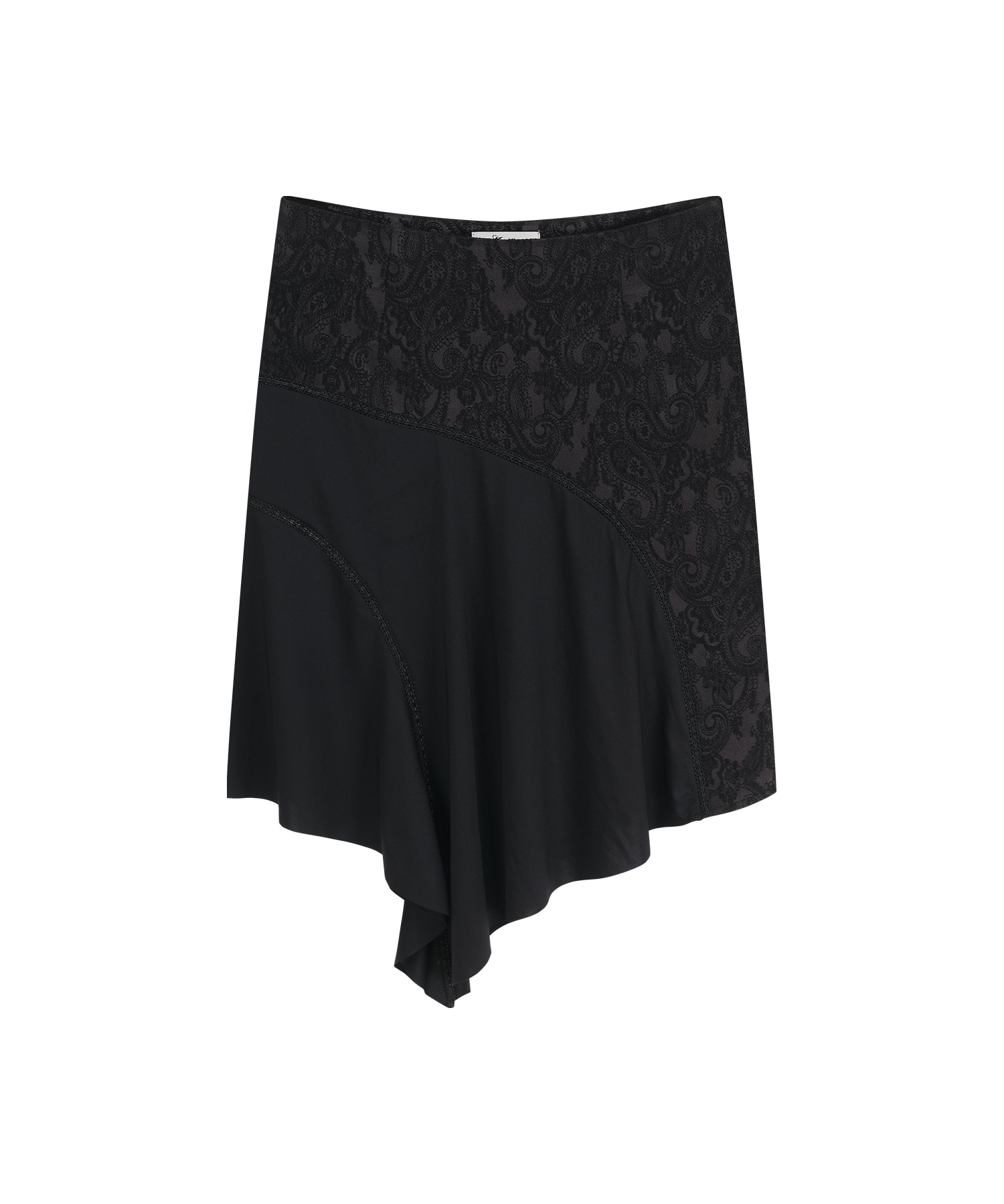 Jacquard Braided Midi Skirt