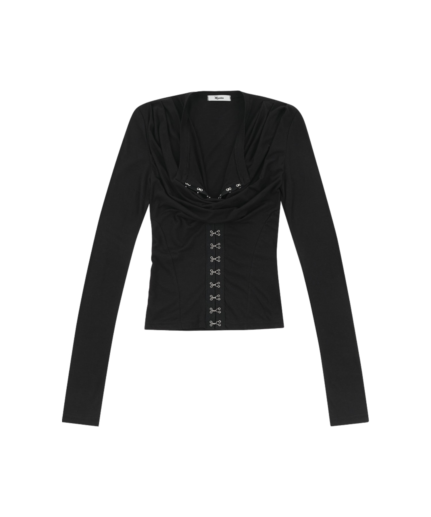 [Restock 10.6] Romantic Hook Corset Top Black
