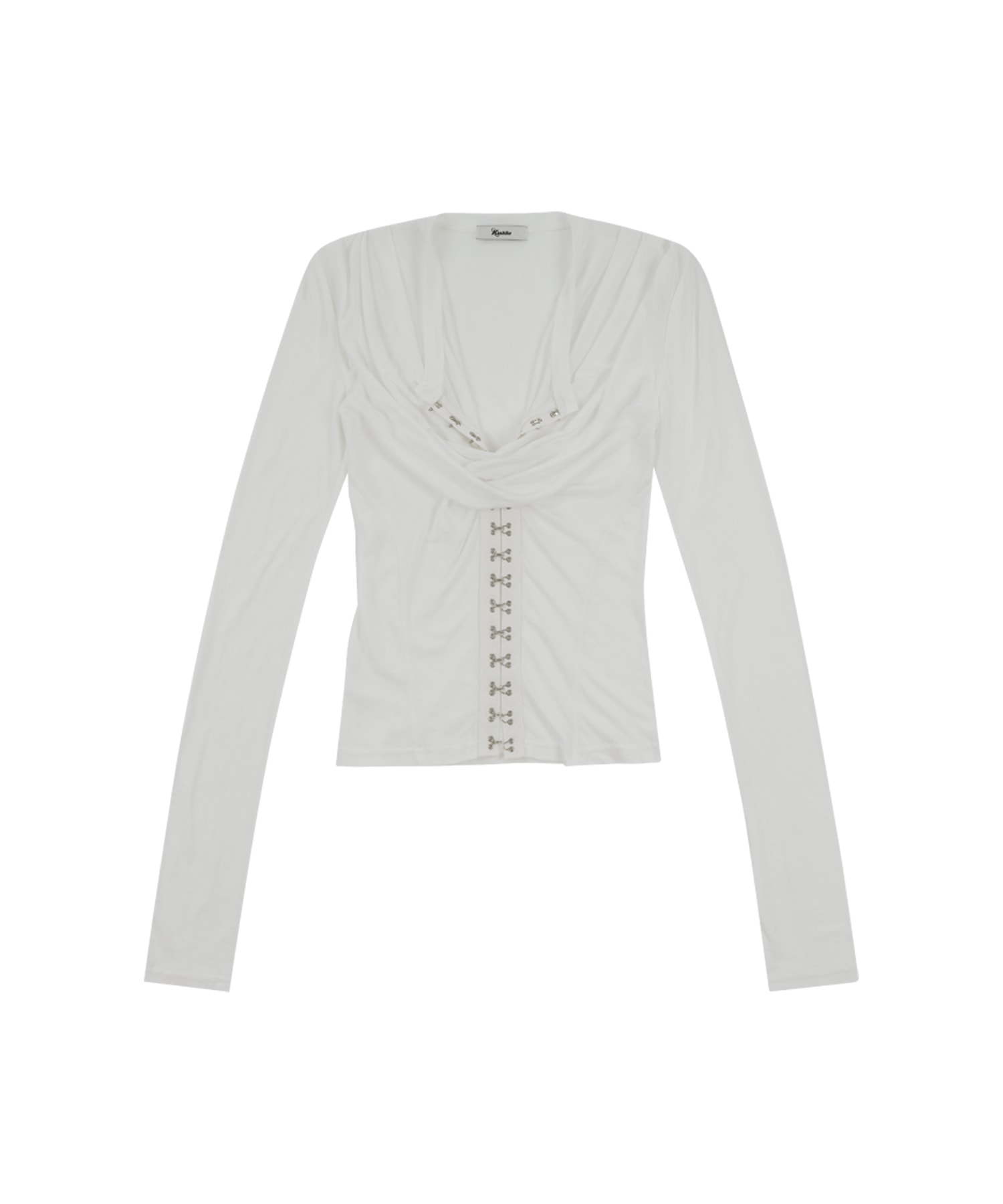 [Restock 10.6] Romantic Hook Corset Top Ivory