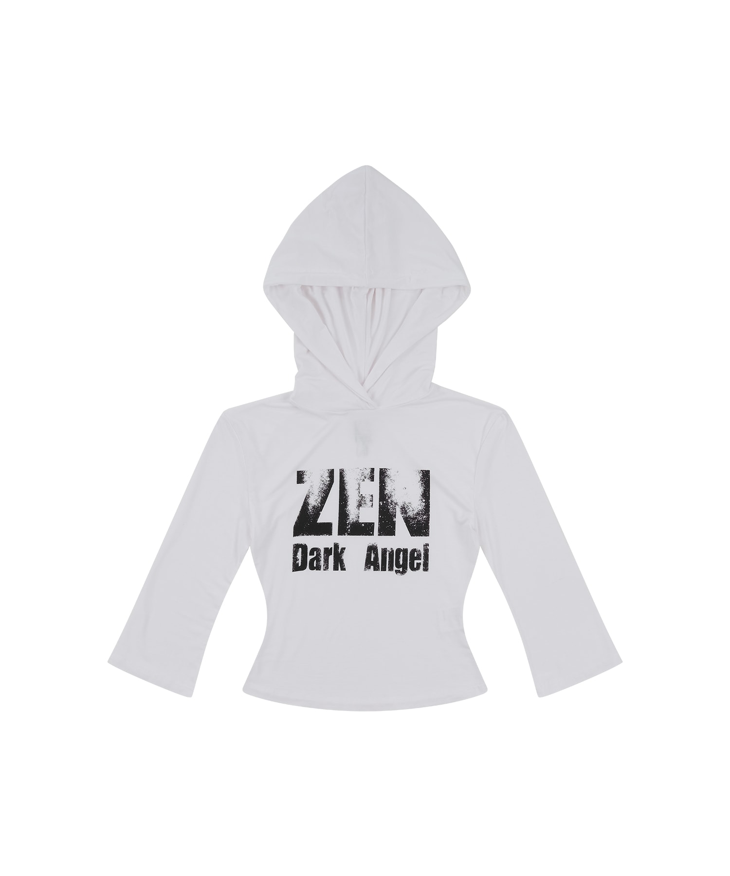 Zen Angel Hoodie Top White