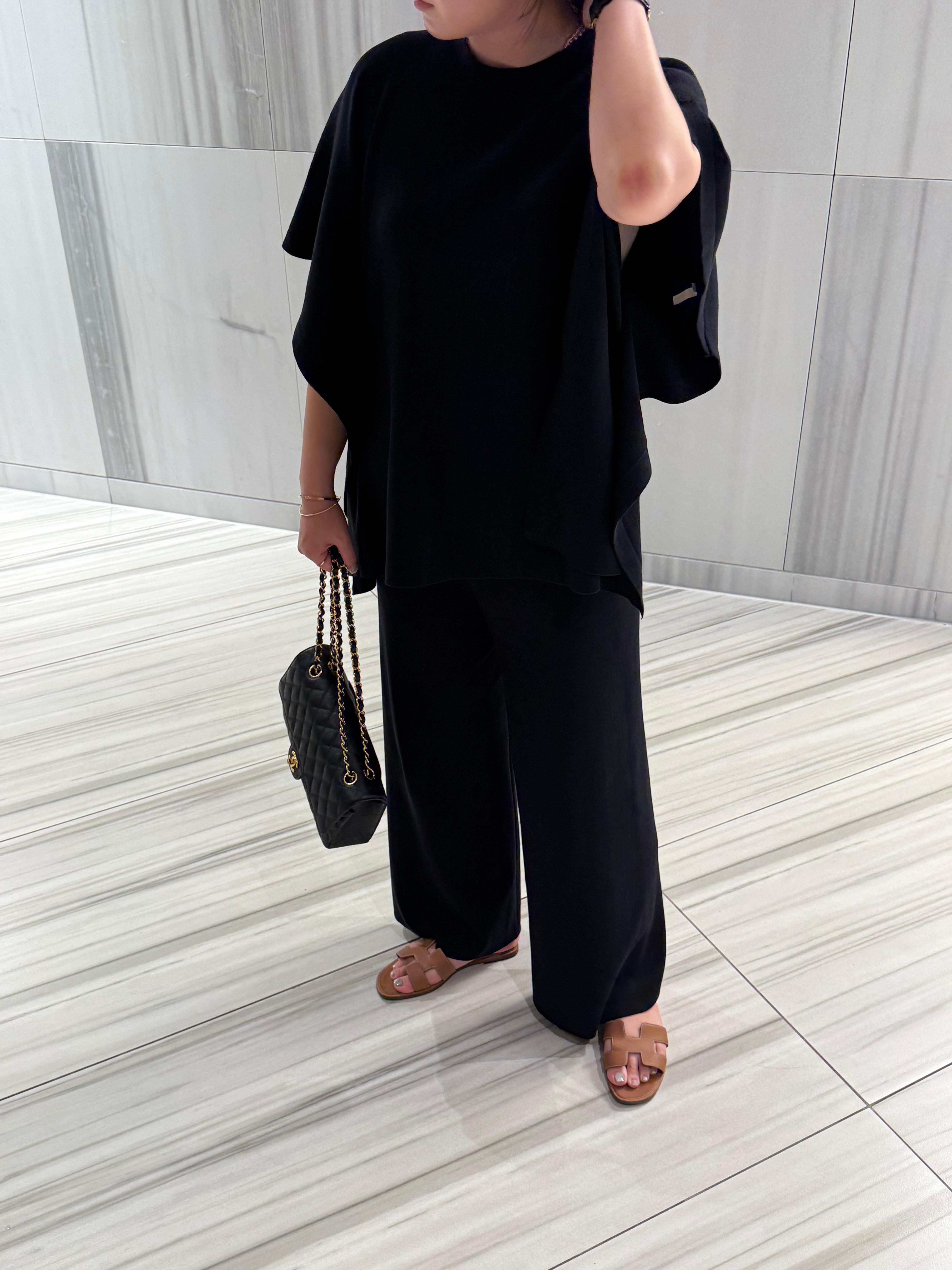 Cape knit set-up