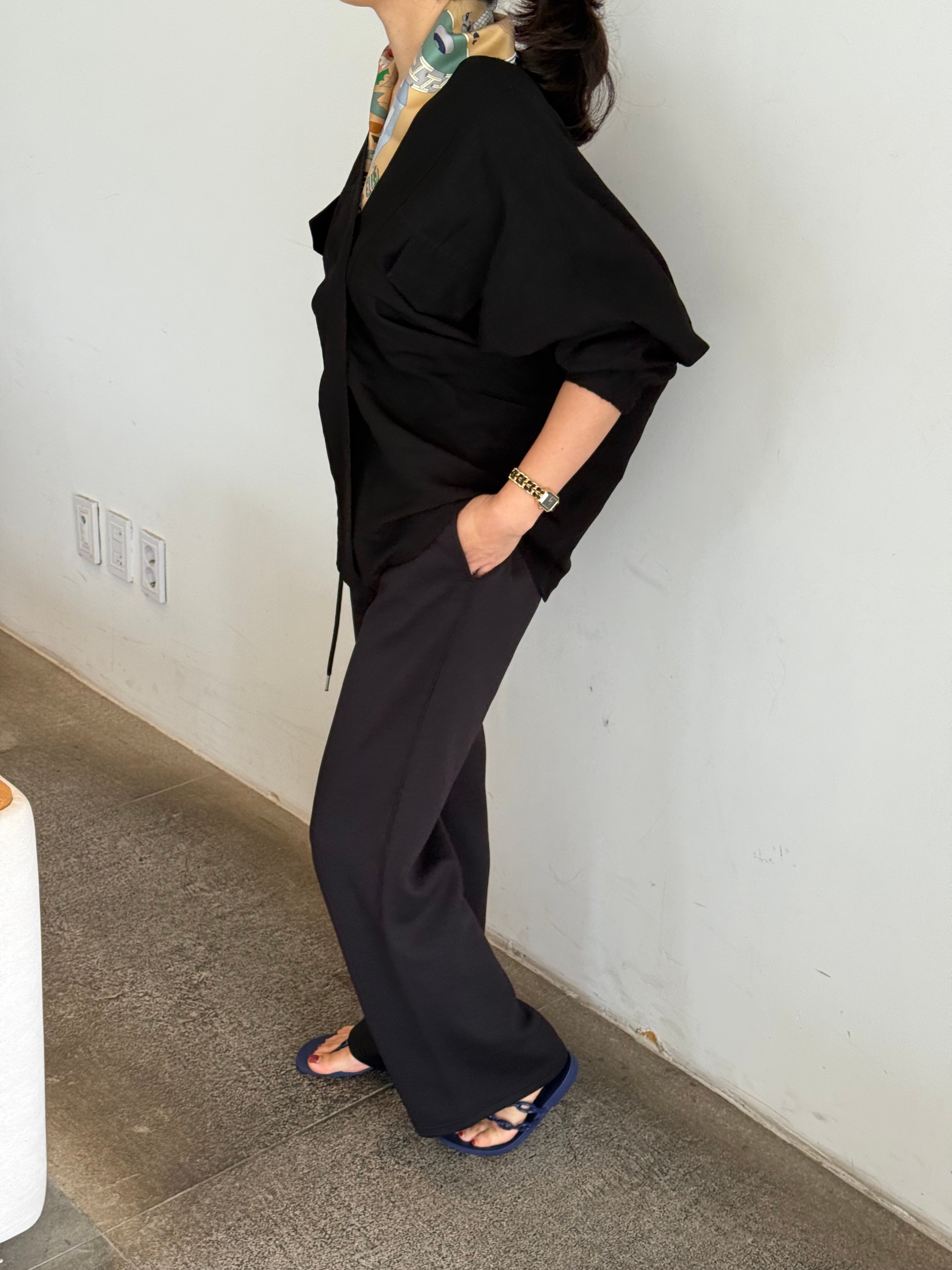 linen blouse (2color)
