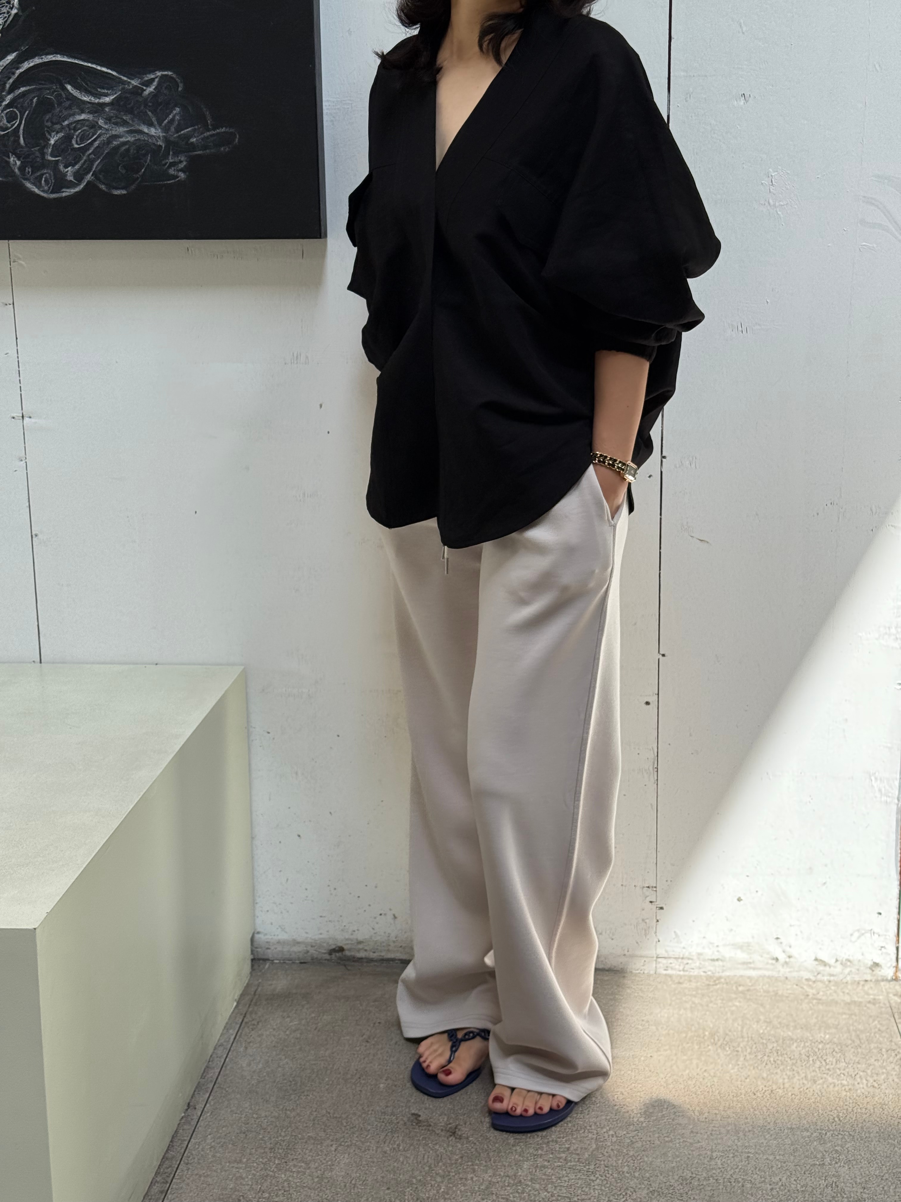 linen blouse (2color)