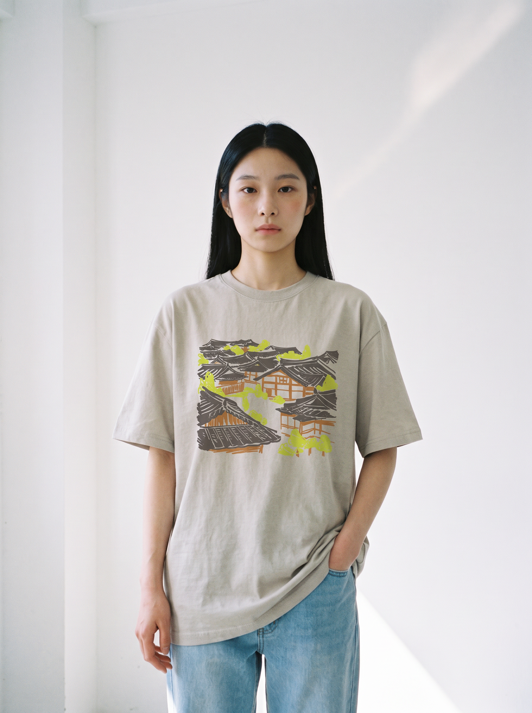 한옥 티셔츠