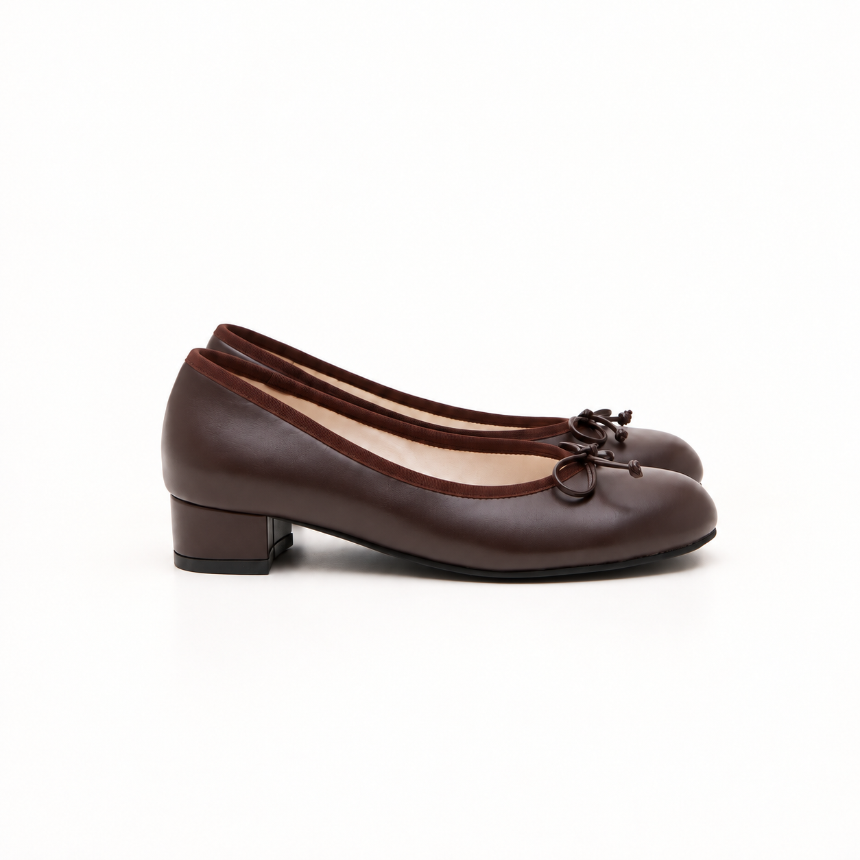 Dream Ribbon Flat_Choco (3cm)