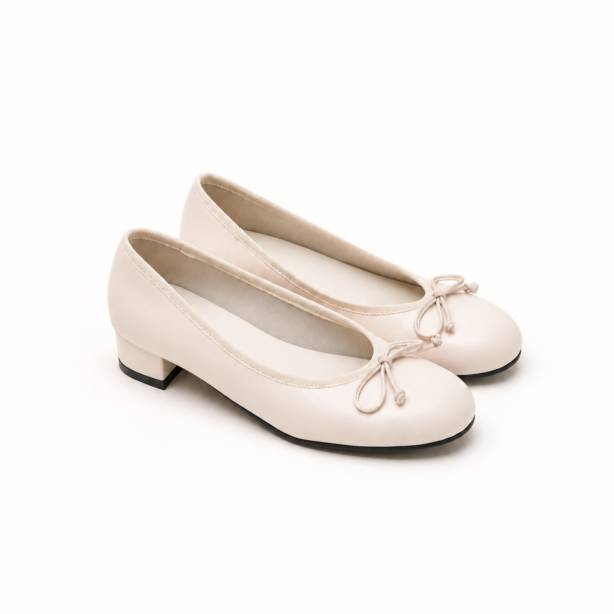Dream Ribbon Flat_Ivory (3cm)