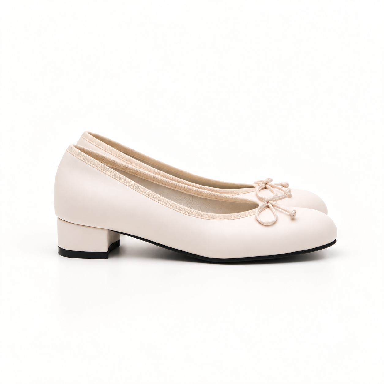 Dream Ribbon Flat_Ivory (3cm)