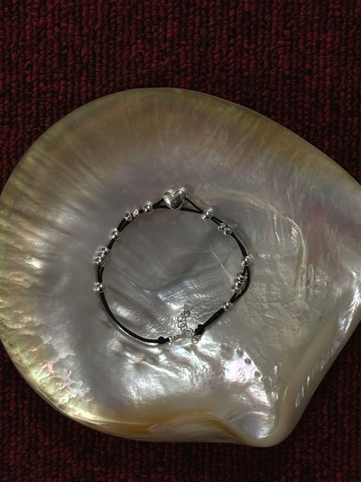 [925 Silver]Heart Code Bracelet